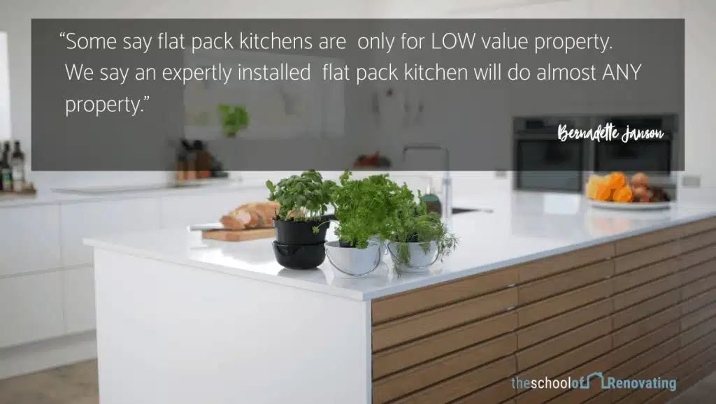 install a flat pack kitchen